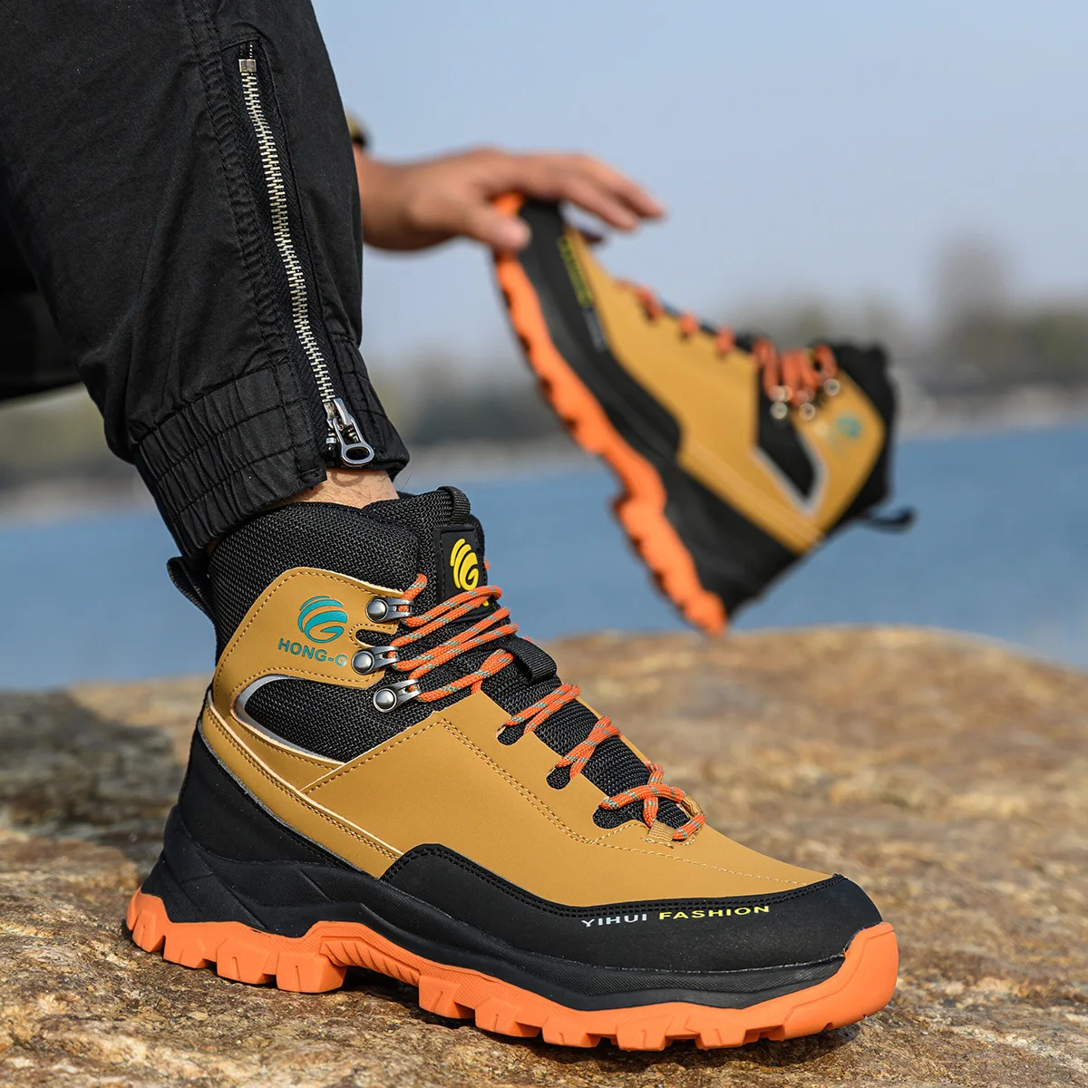Waterproof Men Boots Safety Shoes PunctureProof work Steel Toe Indestructible Construction Protective 240731