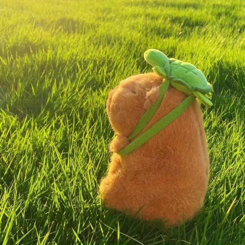 23cm Capybara Plush Simulation Capibara Anime Fluffty Toy Cute Doll Stuffed Animals Soft Doll Plush Christmas Thanksgiving Gift Y240801
