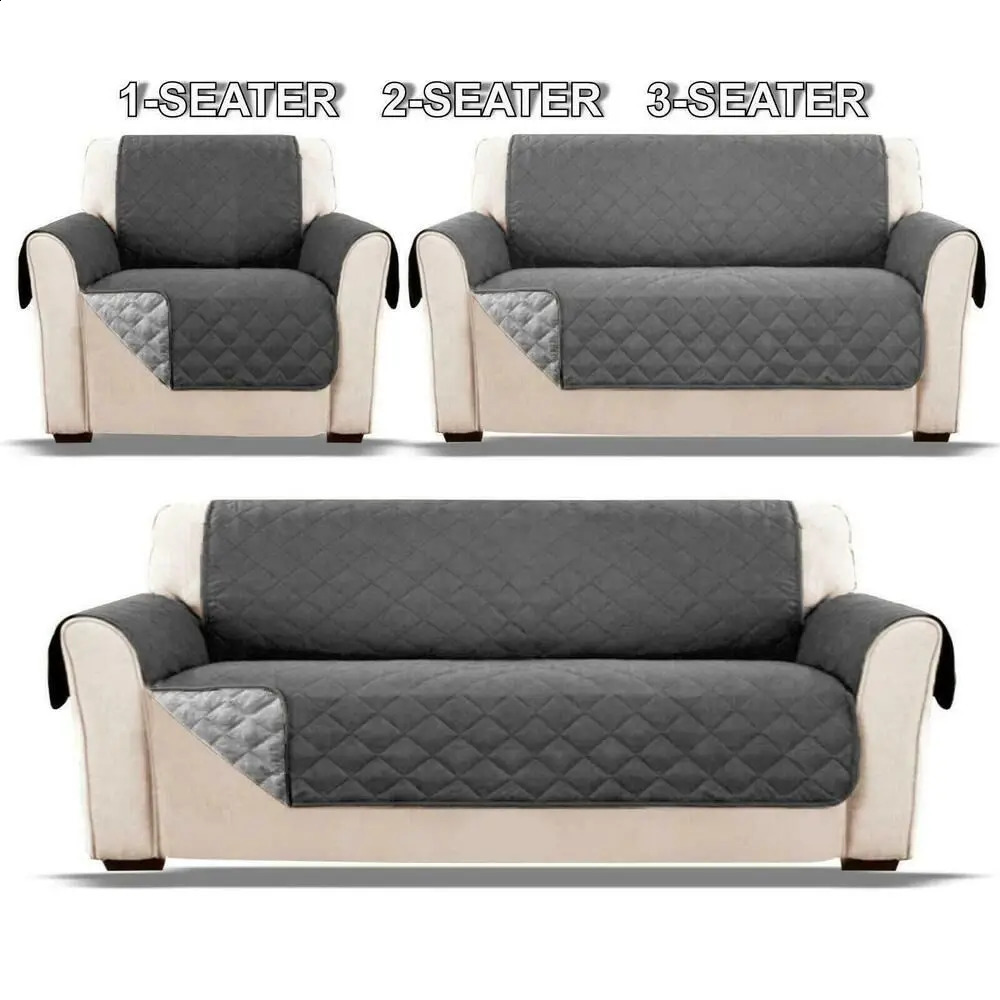 Waterproof Sofa Cover Quilted Anti-wear Couch Cover for Dog Pet Kids Recliner Armchair Furniture Slipcovers 1/2/3 Seater Protect 240801