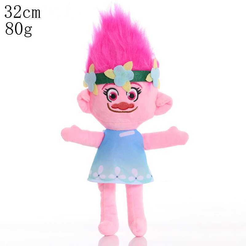 Cartoon Animation Trolls 2 Plush Doll for Children Poppy Blanche Anime Character Cute Christmas Gift New 27-32cm Y240801