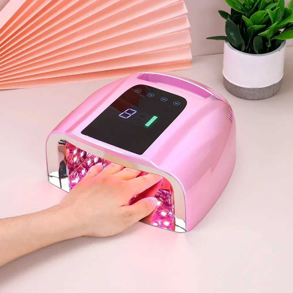 96W Wireless Nail Dryer Rechargeable UV Nail Lamp Dryer for Gel Polish Professional Nail Art Manicure Tools for HomeCL240731