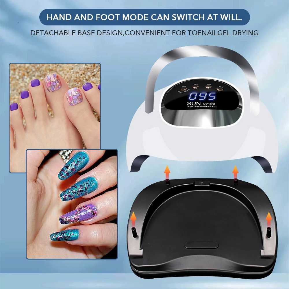 320W Professional UV LED Nail Lamp for Nails Gel Polish Curing Lamps With Large Touch Screen UV Nail Dryer Light with 72 LEDs Y240801