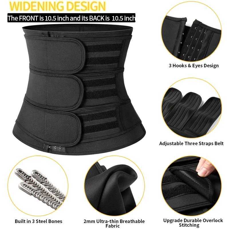 Neoprene Sweat Body Shaper Waist Trainer Belts Shapewear Girdle Tummy Control Slimming Fat Burning Postpartum Sheath Belt W250616