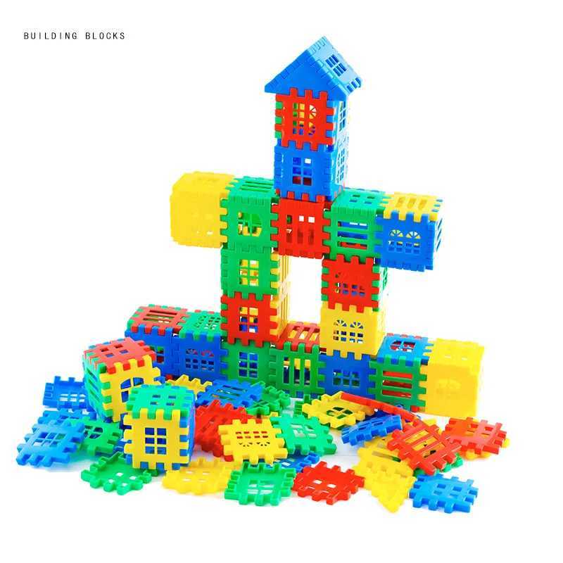 3D Puzzle Games Cubes Toys For Children Wooden DIY Building Blocks Jigsaw Educational Toy Interactive Toys For Kids Y240731
