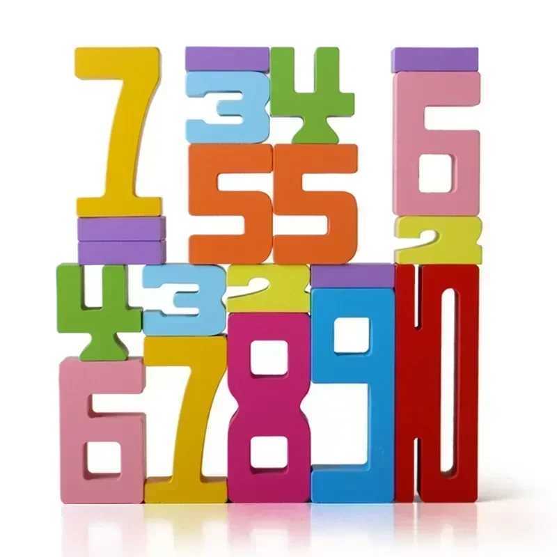 3D Digital Puzzle Number Building Block Set for Baby Montessori Stacking Toy Developmental Learning Gift for Kids Y240731
