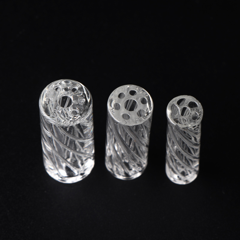 8mm 10mm 12.5mm Mini Glass Cigaret Filter Tips Round Mouth for Dry Herb Tobacco Rolling Drip