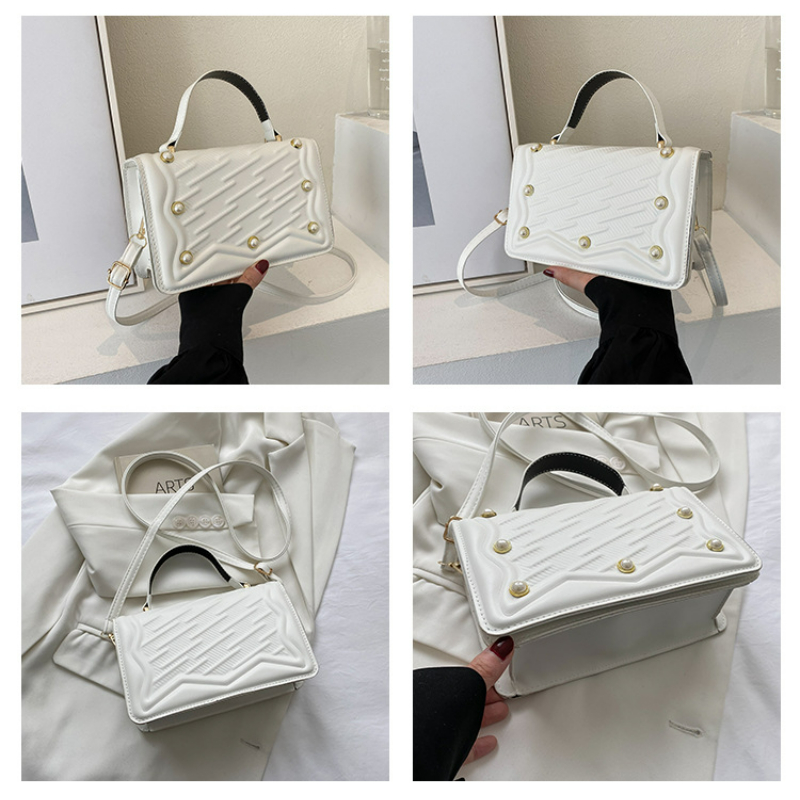 TRAVEASY Casual Square Pear Shoulder Bags for Women Korean Version Fashion Female Crossbody Bag Thread Hasp Sac A Main Femme