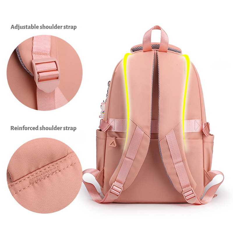 Schoolbag For Girls Large Capacity Backpack Nylon Waterproof Backpack College And High School Schoolbag Literary Women Backpack