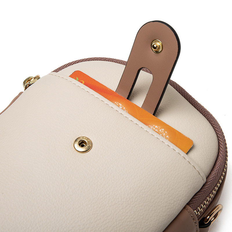 2023 Spring and summer new mobile phone bag female Japanese and South Korean PU soft small fresh high-grade fashion zipper large