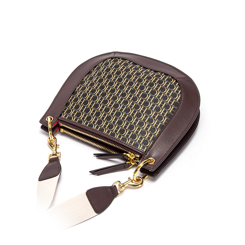 CHCH Fashion Simple Retro Women's New Crossbody Bag Letter Decoration Commuter Office Occasion Women's Hand Shoulder Bag