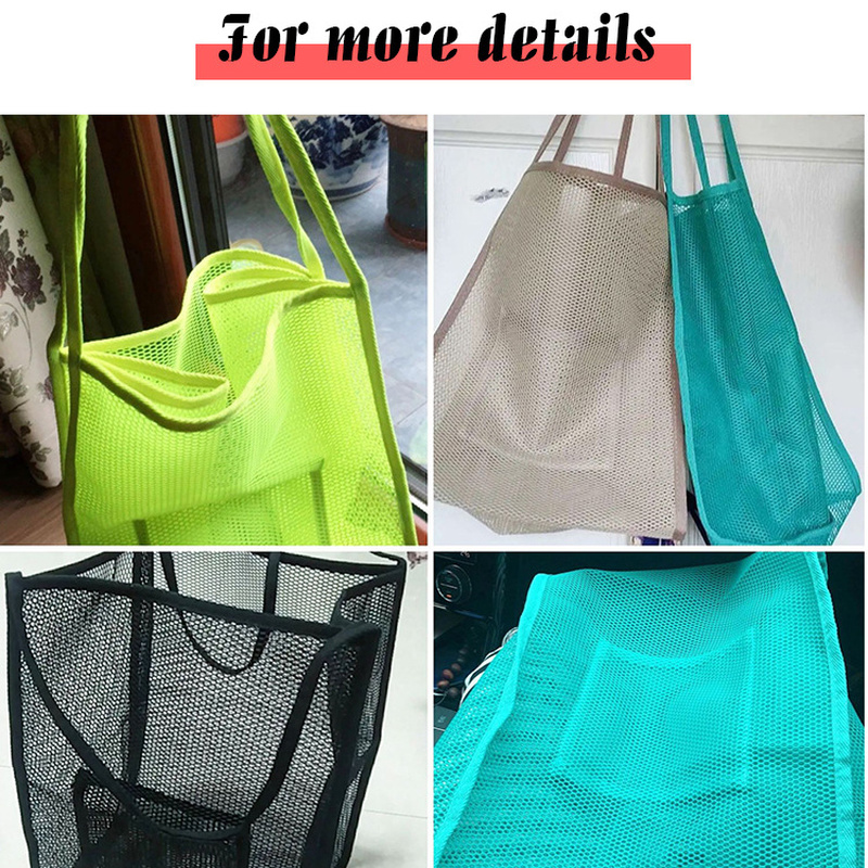 Women New Ins Wind Transparent Mesh Single Shoulder Bag Fashionable Lightweight All-match Shopping Bag Beach Net Bag