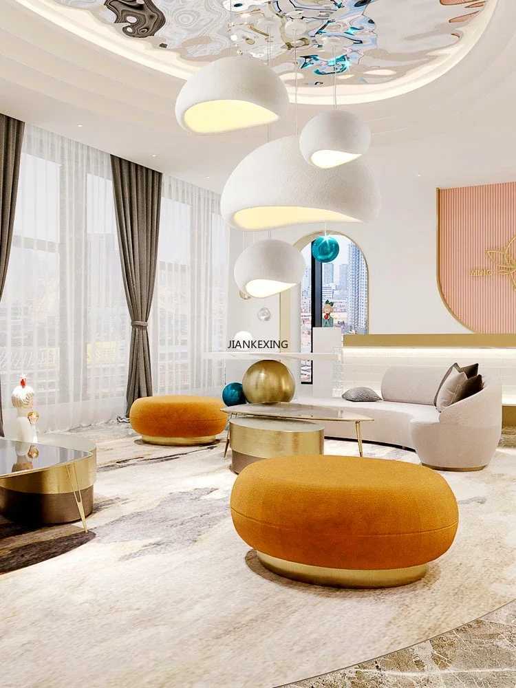 Modern Handmade Wabi Sabi Restaurant Chandelier Japan Style Indoor Loft LED Suspension Light Kitchen Island Cafe Pendant LampM240731