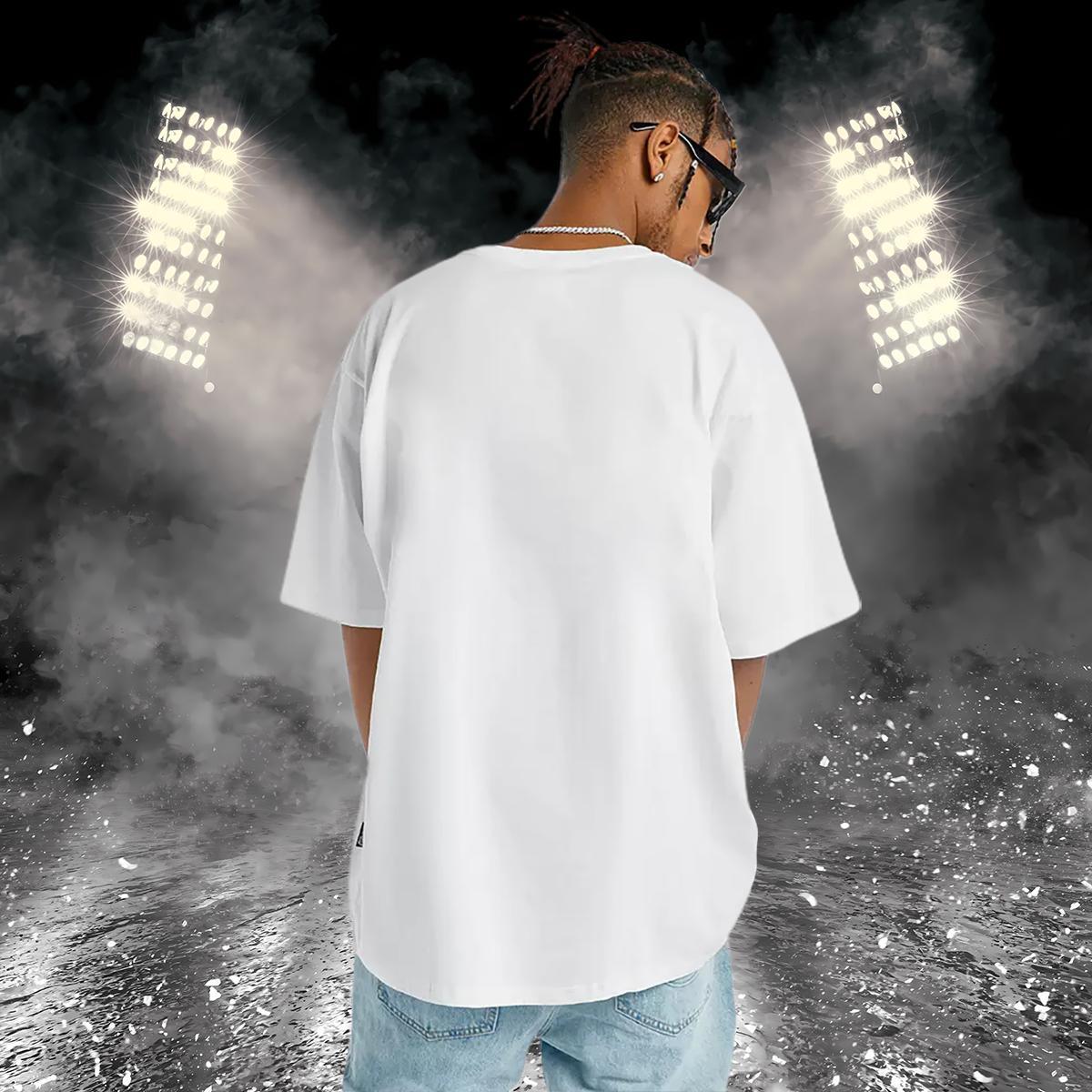 Custom T Shirts Men 230g 100% Cotton eagle Street Casual Clothes O Neck Short Sleeves Unisex Men Tshirts Oversized 3XL 4XL