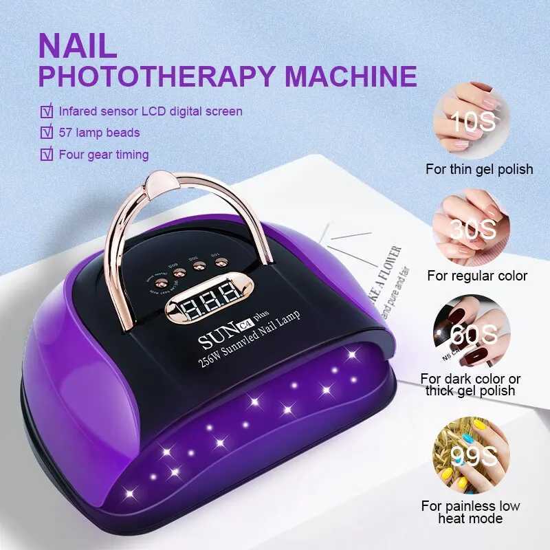 57LEDs UV LED Nail Dryer for Fast Curing Dry All Nail Gel Polish Nail Lamp Manicure Drying Timer Auto Sensor Manicure Salon ToolCL240731