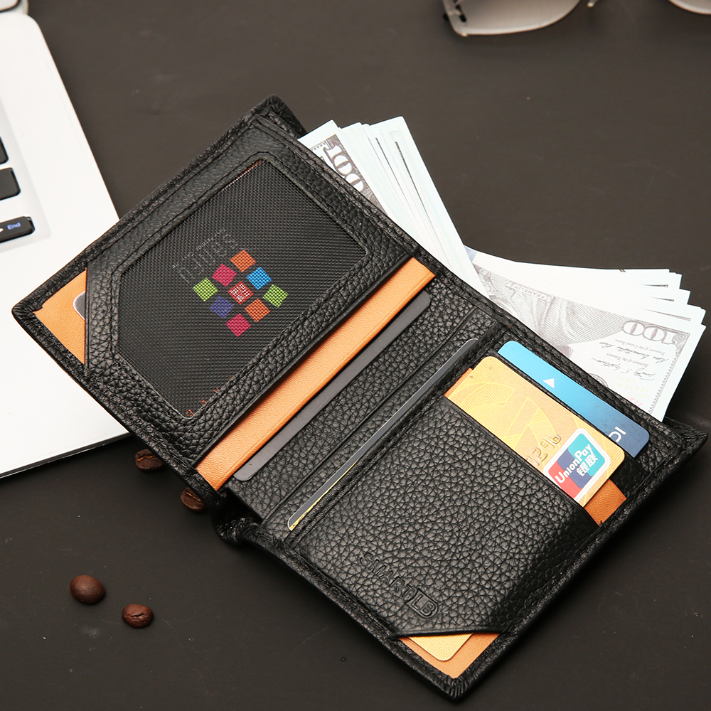 Smart Wallet Genuine Leather Men And woman wallets Male Luxury High Quality Bluetooth-compatible Anti-lost Purse