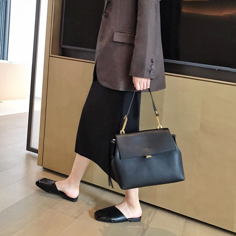 Fashion Design Women's Handbag Genuine Leather Female Shoulder Bags 2023 Vintage Large Luxury Crossbody Bag High Quality