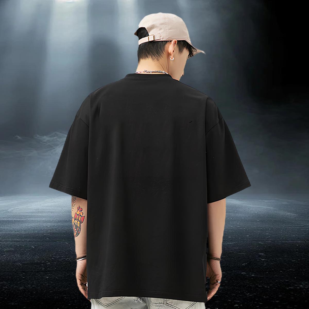 Designer Men Tees letter Anime Printing Street 100% Cotton 230g Tees Shirts Breathable Short Sleeve Popular Man T Shirts Customized Print