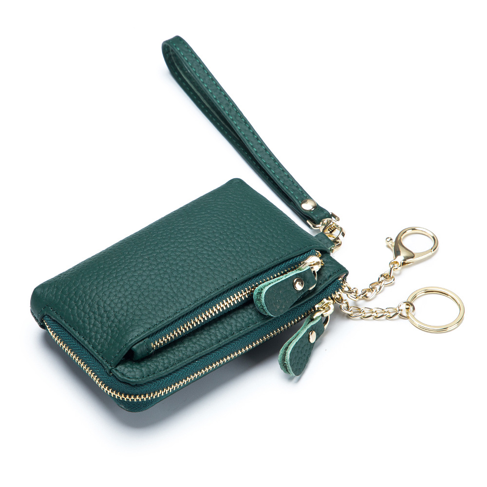PT024,Genuine Leather Wallet Handbags For Women Soild Small Purse Designer Female Messenger Zipper Pocket
