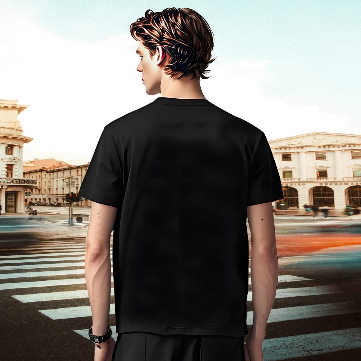 Stylist Mens T Shirts 230g Cotton pumpkin Anime Printing Street Top Tees Crew Neck Breathable Cool Men Tops Tees DIY Logo Oversized