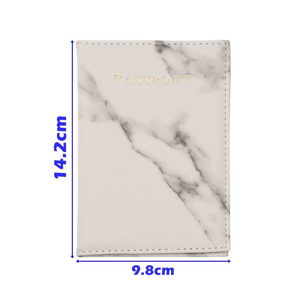 Fashion Cute Marble Pattern Passport Cover Women PU Leather Women Travel Passport Holder Designer Covers on The Passport