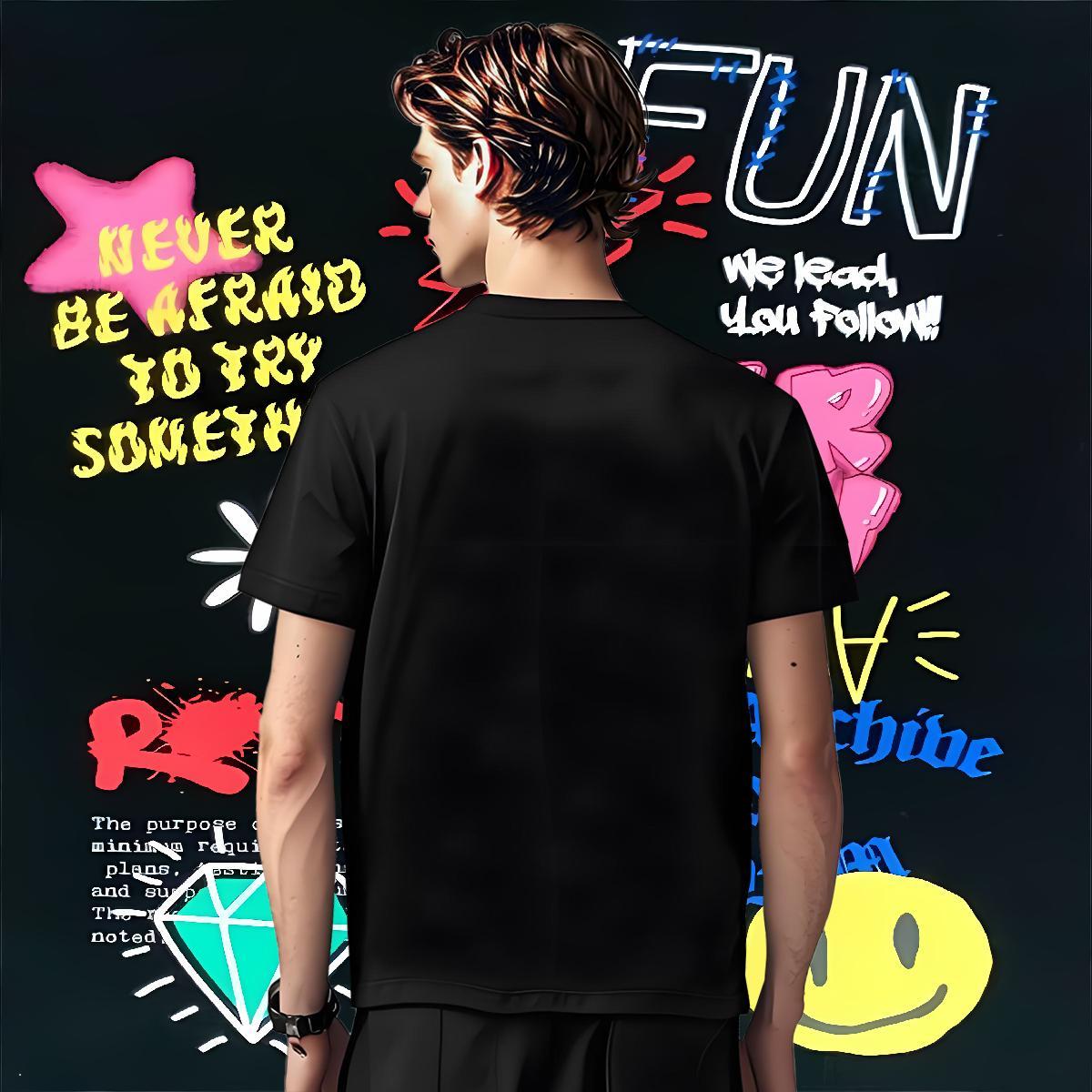 Mens T Shirts 230g 100% Cotton caricature Spring Summer Breathable Customized Tshirts Fashion Designer Popular Clothes