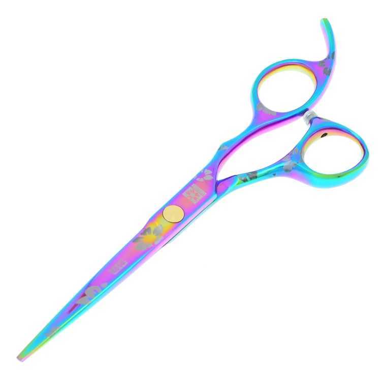 New Arrival 6.0 5.5 color cherry blossom hair clipper suitable for hairdressers Japanese steel hairdressers salons and thin shears A0171H Z241213
