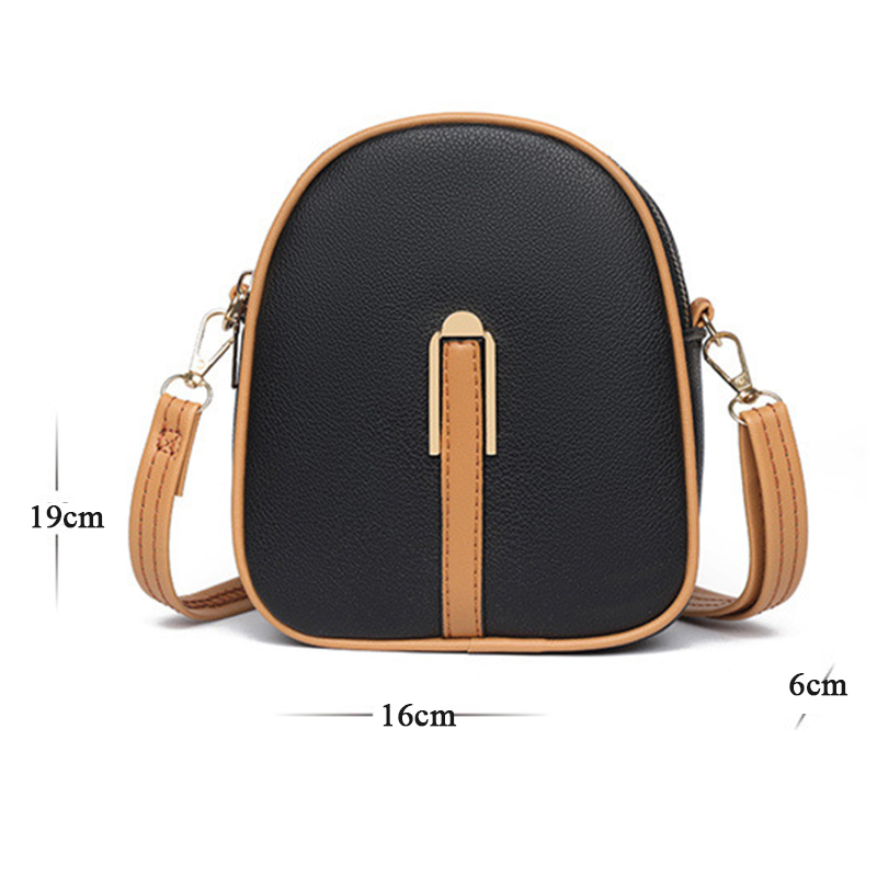 Elegant Litchi Leather Messenger Bag Simple Women Handbag Shoulder Bag Luxury Brand Designer Flap Female Small Crossbody Purse