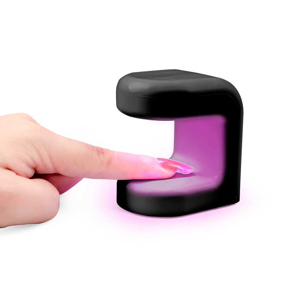 Rechargeable FlashCureLED Lamp 9w Portable Mini UV 365nm 405nm Cordless Nail Red Light Lightweight with USB Cable PortCL240731