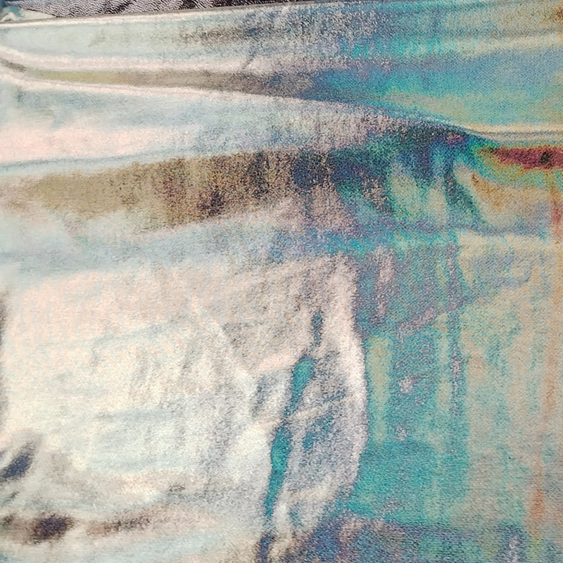 Clothing fabrics factory direct supply polyester and ammonia sweat cloth knitted fabric dyeing hot stamping fabrics