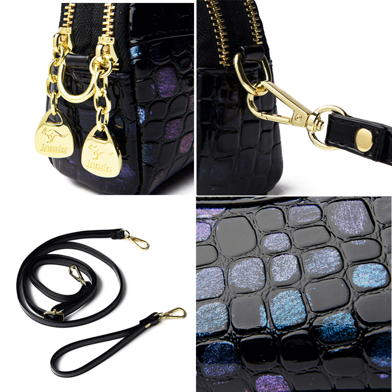 High Quality Patent Leather Messenger Bag Fashion Woman Handbag Luxury Tote New Female Purse Shoulder Crossbody Sac a main femme