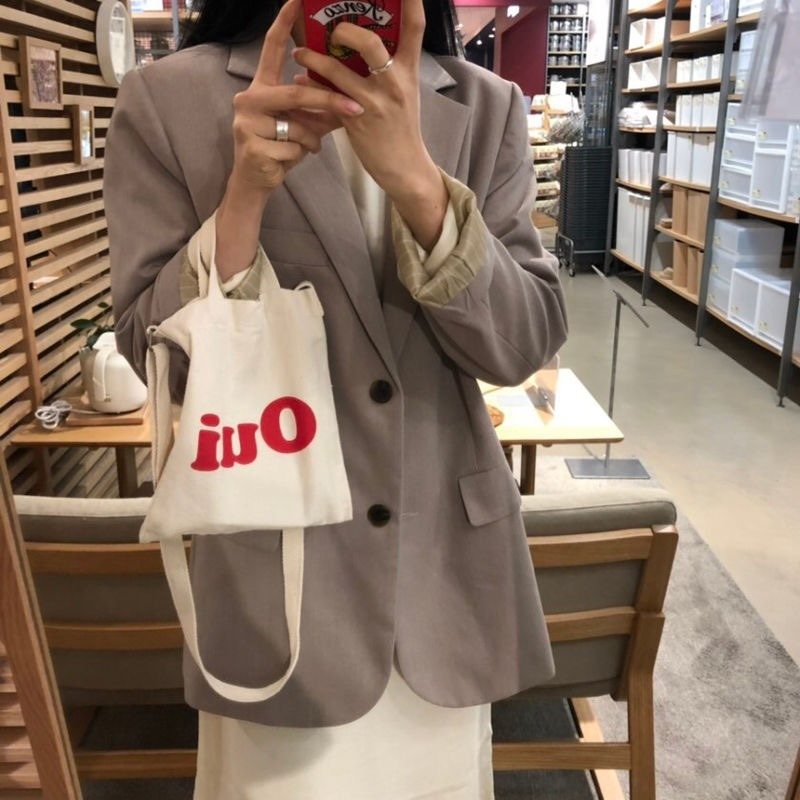 Canvas Bag Women's Shoulder Bag Fashion Small Printing Hand-held Ladies Hand Crossbody Bags for Women