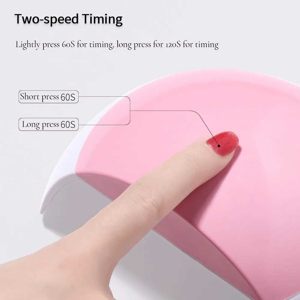 LULAA 48W 15 LED Drying Lamp Manicure UV Nail Dryer Curing Gel Nail Polish With USB Smart Timer Sun Light Nail Art ToolsCL2400806