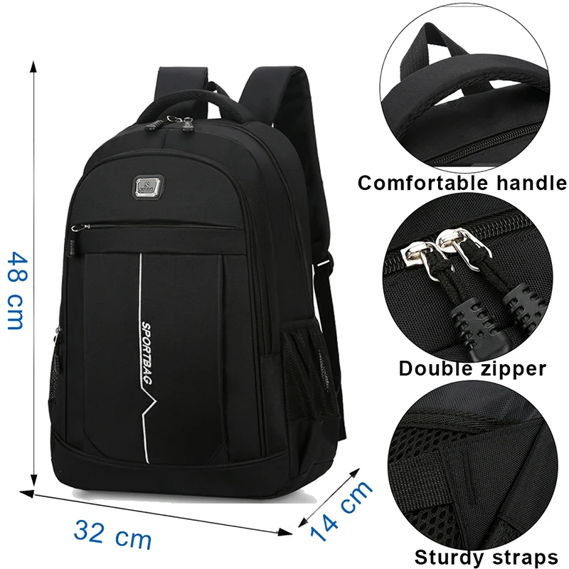 Waterproof Men's Backpack Work 15.6''Laptop Men Business Backpack College School Backpack for Boy Girl Book Bag Travel Back Pack