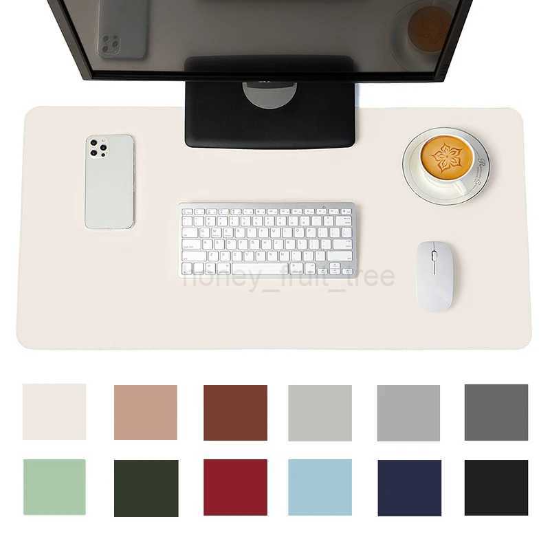 white mousepad Portable Mouse pad large Gaming Waterproof Non-slip PU Leather Suede Desk Mat Computer Keyboard desk pad MatsM240802