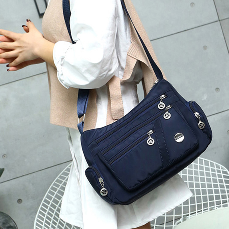 Multi-layer Casual Shoulder Bag Luxury Handbags Beach Casual Tote Designer Nylon Messenger Bags Female Purse Crossbody Bags