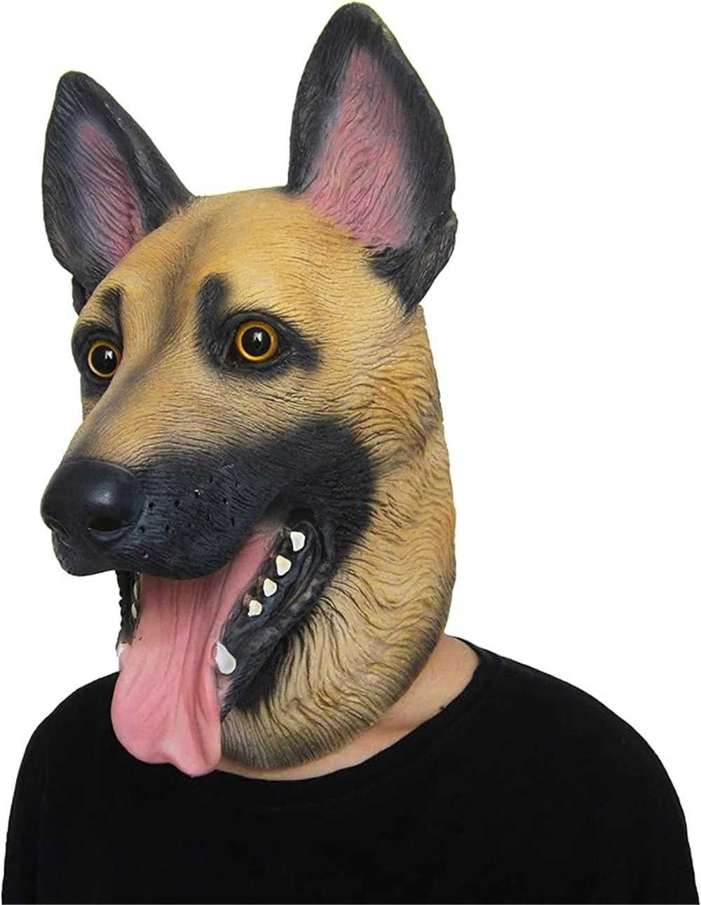 Dog Head Mask Halloween Party Dog Costume Masks Mask Super Bowl Underdog Costume Latex Animal Head MaskXJ240802