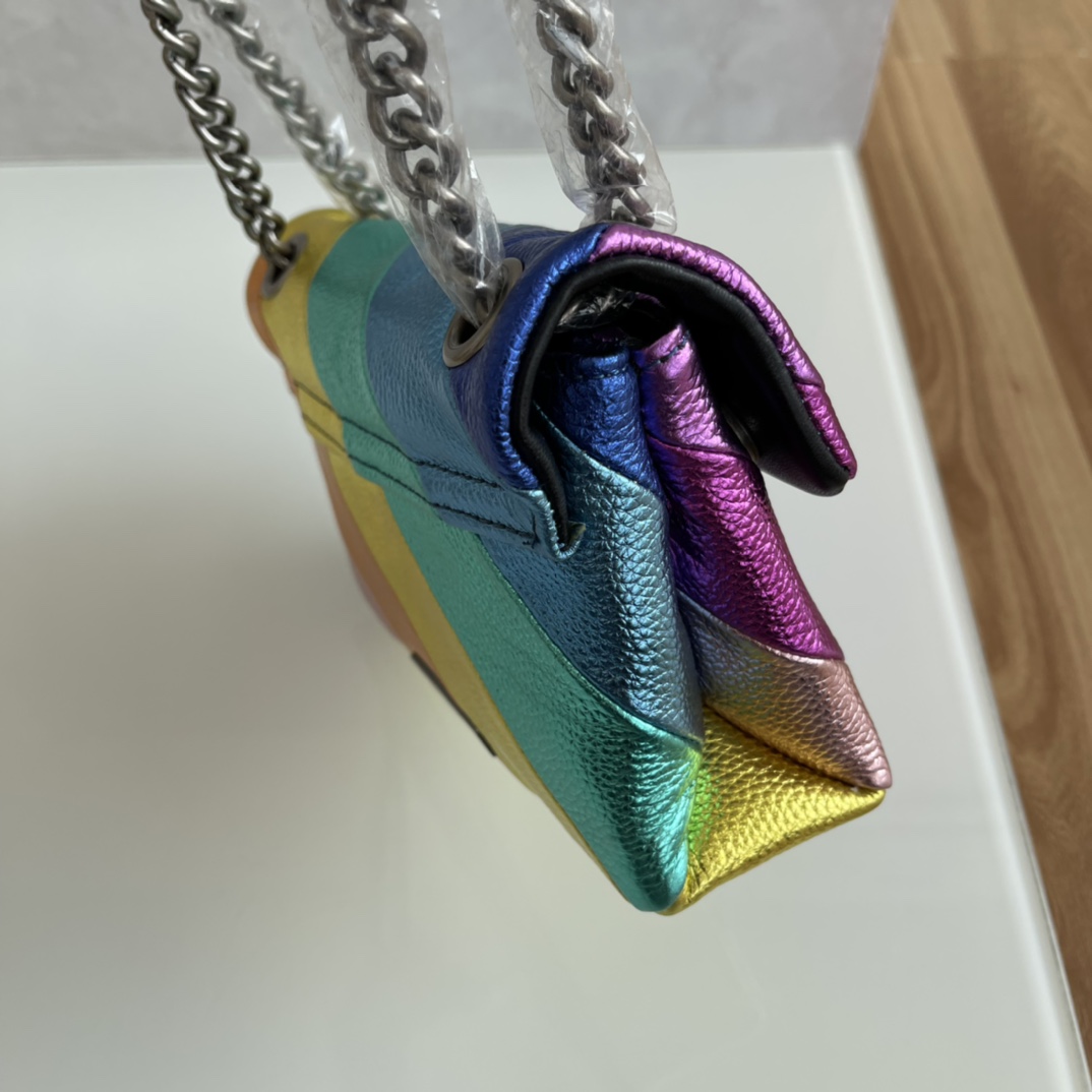 2023 Fashion Rainbow Bag London Luxury Design Women Bags Genuine Leather Chain Bag One-shoulder Crossbody Messenger Handbag