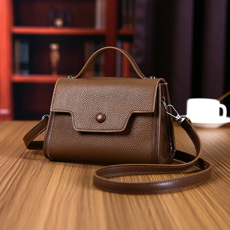 Cowhide Women Handbag Winter New Genuine Leather Shoulder Messenger Bag Designer Luxury Bag Female Tote Ladies Crossbody Sac