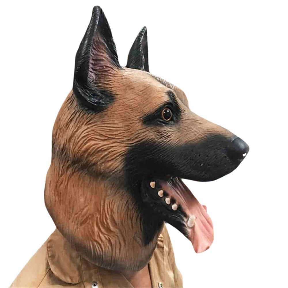Dog Head Mask Halloween Party Dog Costume Masks Mask Super Bowl Underdog Costume Latex Animal Head MaskXJ240802
