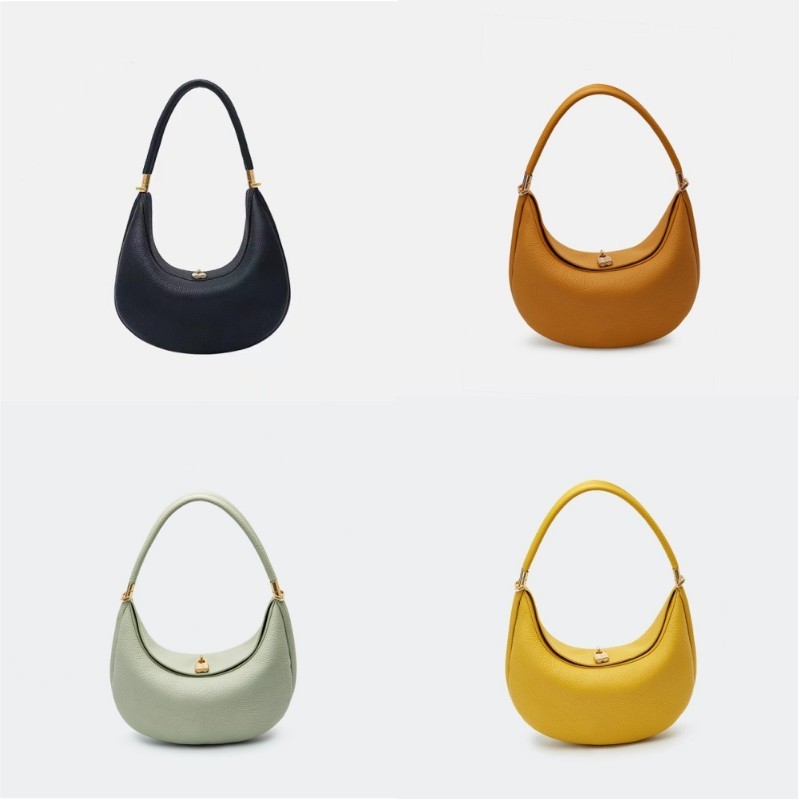 EGCHI Half Moon Bag New Women's Personality Design Casual Shoulder Bags For Women Fashion Armpit Carry On Armpit Bag Handbag