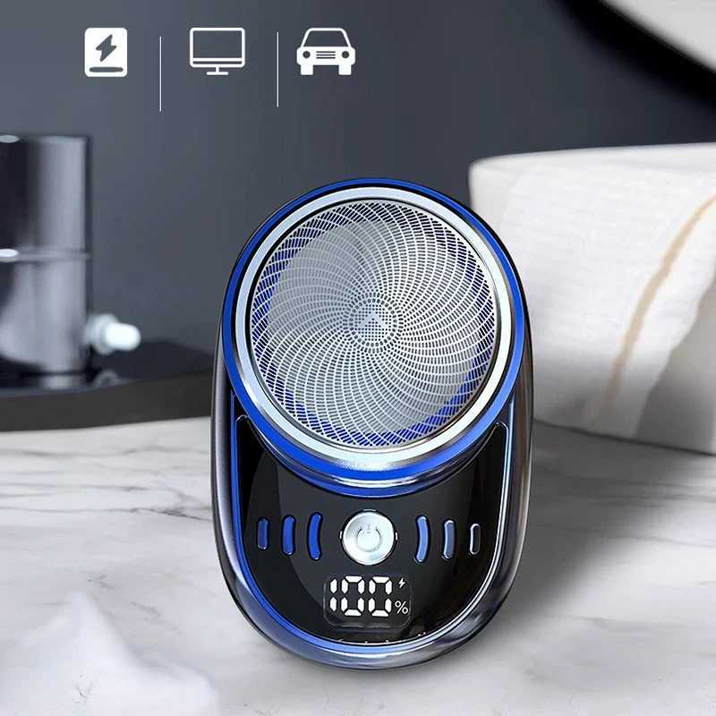 Electric shaver portable shaver mens travel loft wet dry USB charging shaver mini shaver W240802
