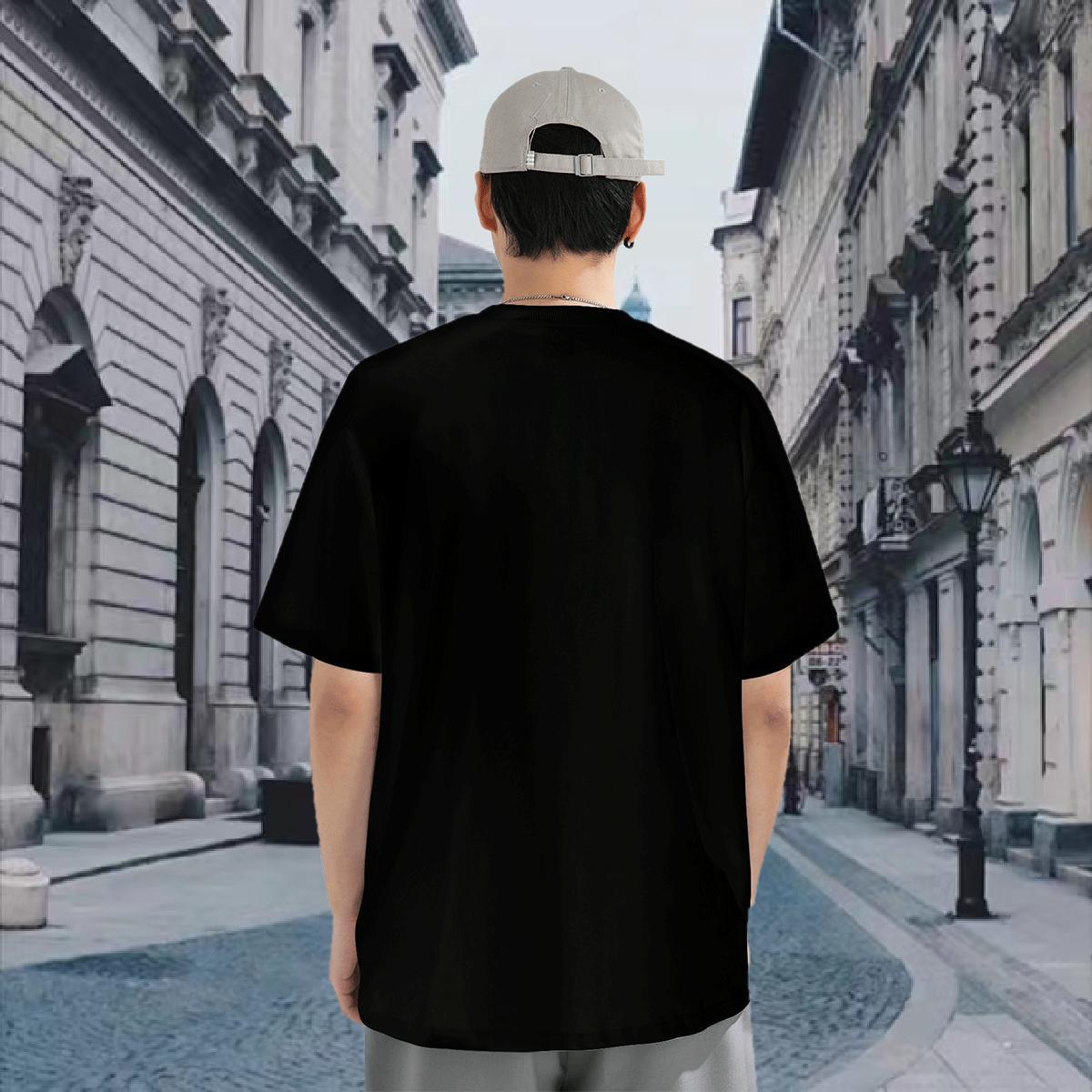 Fashion Design Sports Casual Tshirt for Man Woman happy Breathable Crew Neck 230g Pure Cotton T shirt Unisex Cartoon Printing L-4XL Polos