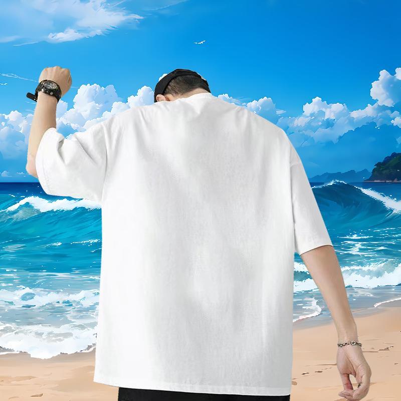 2024 Designer Men T Shirts 230g Pure Cotton strong Beach Wear Breathable Crew Neck Loose Fit Men Clothes T-Shirt Oversized