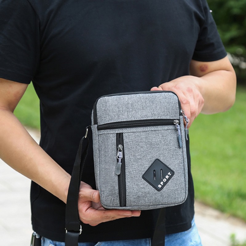 New Men's Messenger Bag Crossbody Shoulder Bags Men Small Sling Pack For Work Business Waterproof Oxford Packs Satchel Purse