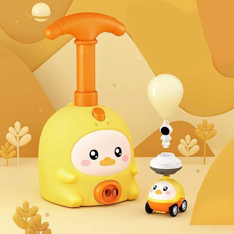 Childs Balloon Launcher Toys Educational Inertial Air Power Balloon Car Tower Science Toys For Children NewYear Gift Y240801