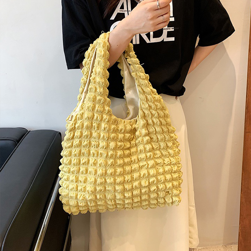 Women Fashion Quilted Shoulder Bag Space Cotton Large Capacity Handbag and Purse For Female Travel Shopping Tote Hobos Bags