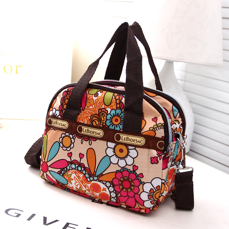 Fashion Large Waterproof Nylon Handbag Ladies Bag One Shoulder Floral Cross-body Bags Handbags Mother Bag Tote Bolsas Feminina