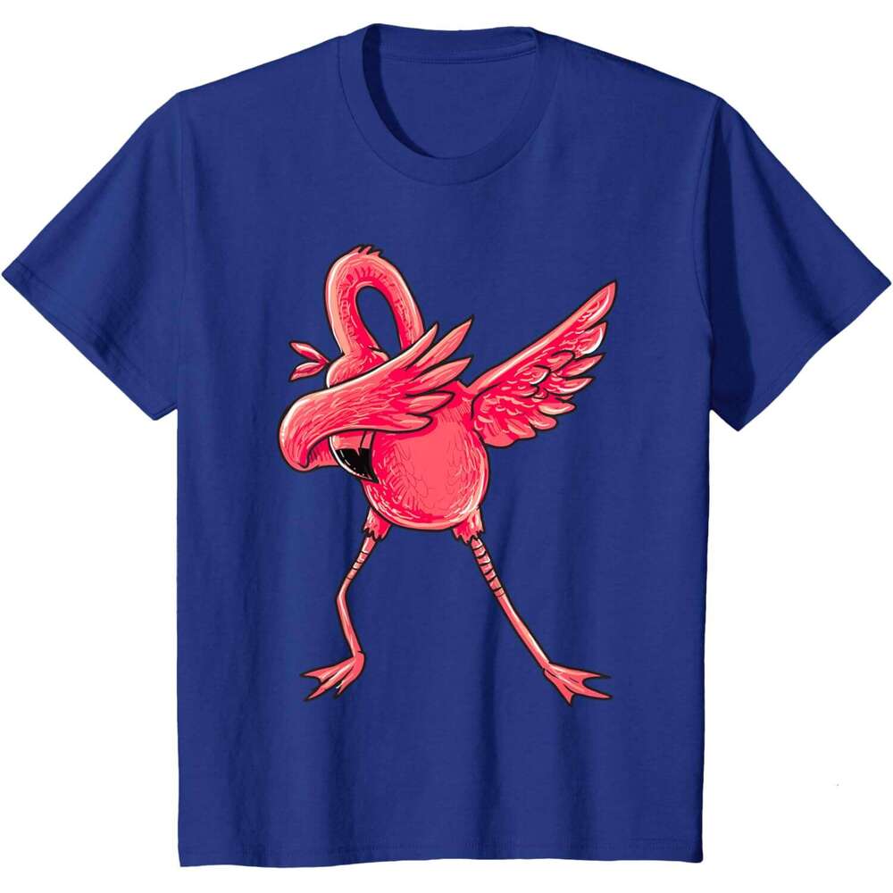 T shirt Mens Dabbing Flamingo Shirt Men Women Boys Girls Dab Dance Gifts T-Shirt shirts tshirt graphic tee Casual tops summer clothes Short sleeve Fre