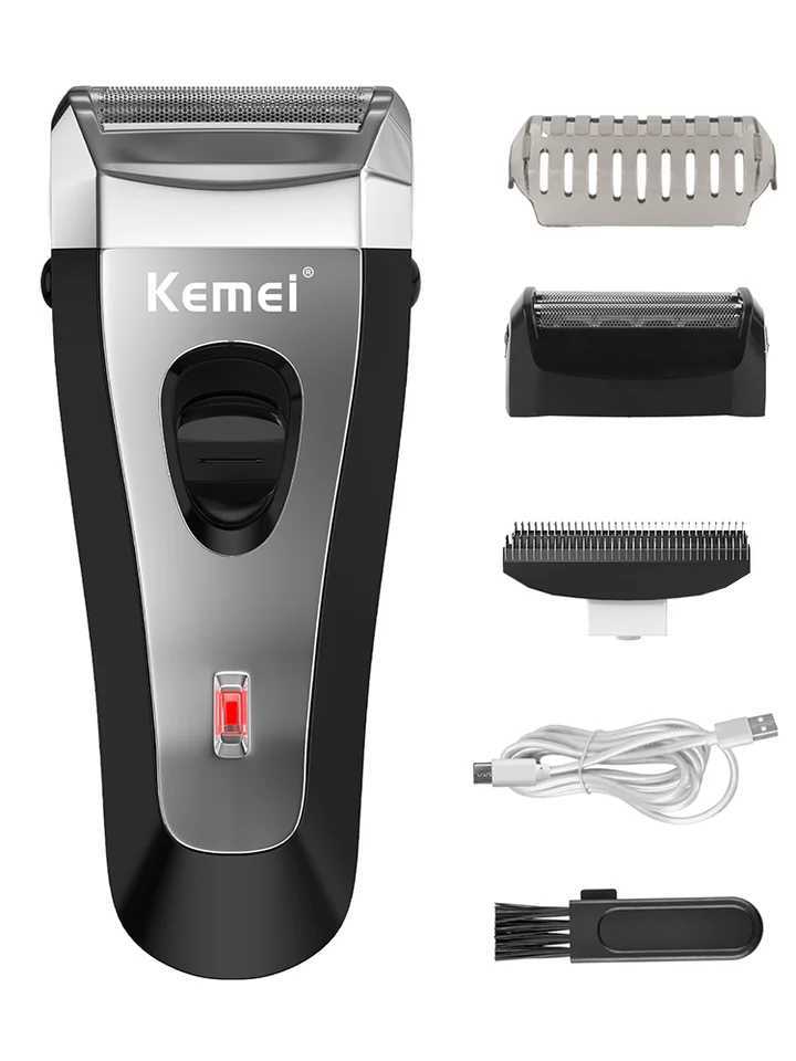 Kemei KM-9038 Foil Professional Electric Shaver Portable Razor Rechargeable Beard Trimmer USB Hair Shaving Machine for Men W250625