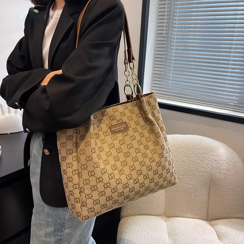 Canvas Shopper Bags For Women Luxury Shoulder Tote Bag 2022 NEW Design Woman Simple Shopping Shoulder Bag Ladies Handbags Big